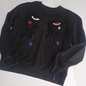 Roku Studios Eye Drip Crew Neck Sweatshirt Sz M UNISEX